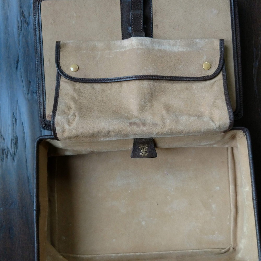 Brown Unisex Vintage Gucci Toiletry Travel Case - Picture 5 of 8